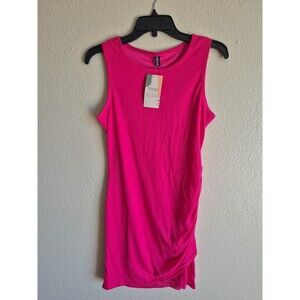 NWT BTFBM Women's Sleeveless Ruched Bodycon Tank Dress Pink - Size Small S